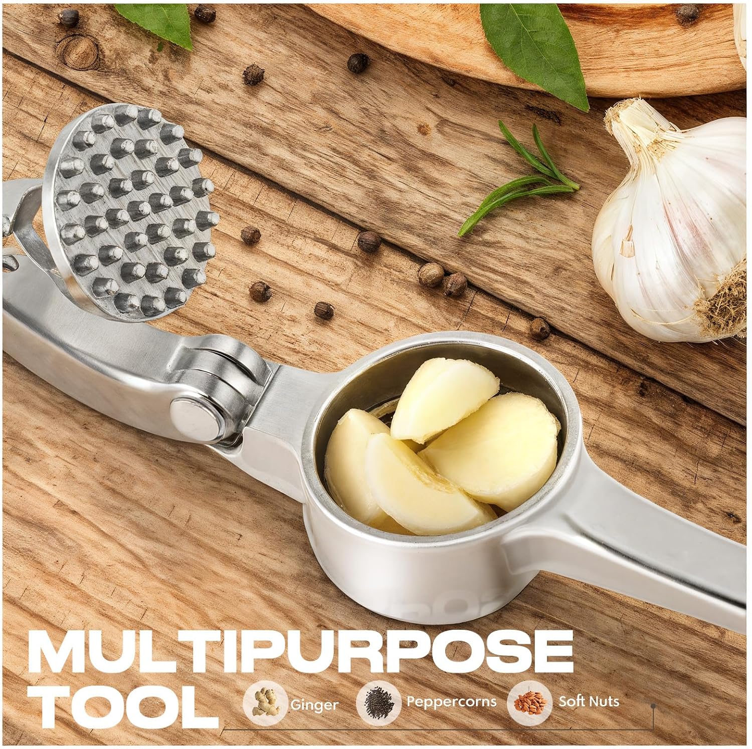 Thumbnail 5 de SRISE Kitchen Garlic Press 1 set