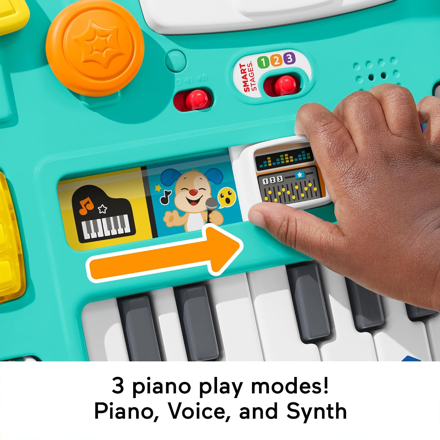 Detalle de Fisher-Price Laugh & Learn Mix & Learn DJ Table: a practical, light-hearted activity centre for babies and toddlers