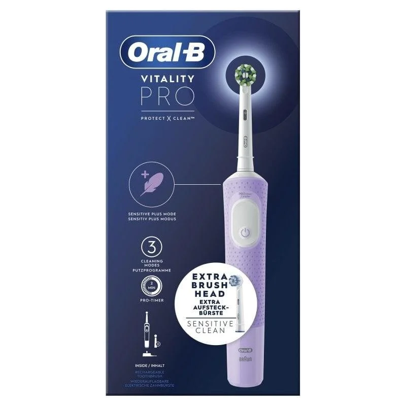 Thumbnail 3 de Oral-B Vitality Pro Cepillo eléctrico morado, cabezal extra 🪥