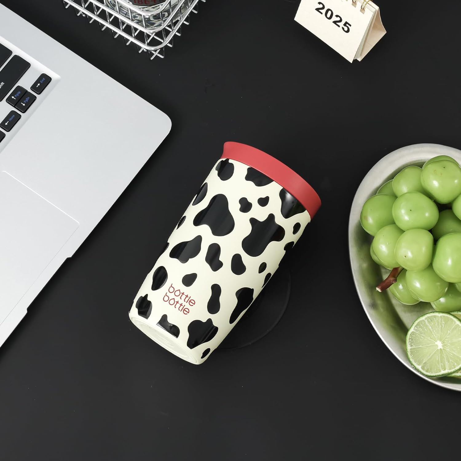 Thumbnail 5 de Bottle Bottle Insulated Travel Mug 350ml – Stainless Steel, Push Button Lid