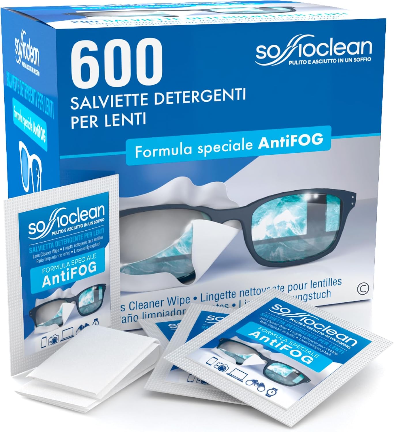 Thumbnail 6 de 400 Salviette Soffioclean 11,5x14,5 cm