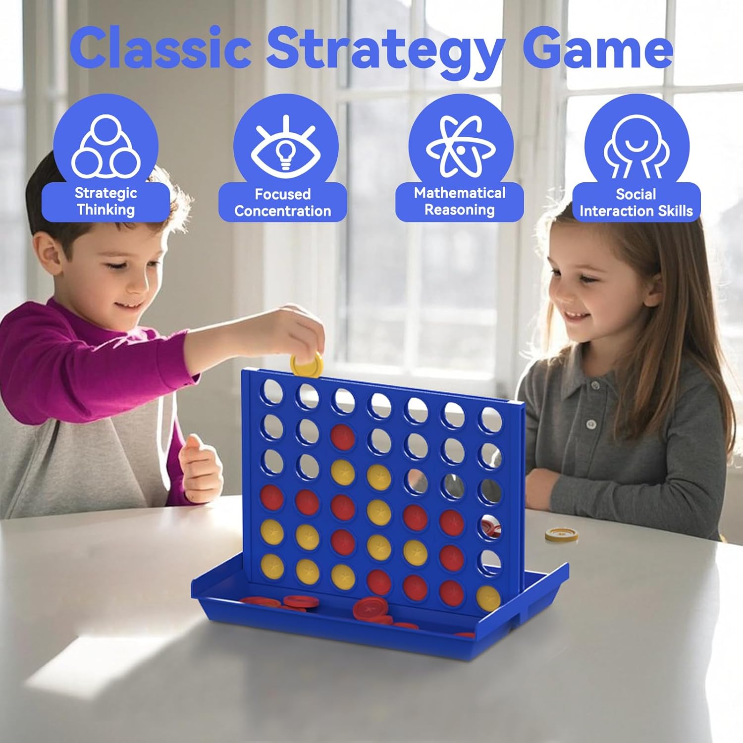 Thumbnail 6 de Pup Go Big Size 4 in a Row board game (foldable, 2 player) for kids aged 3–8
