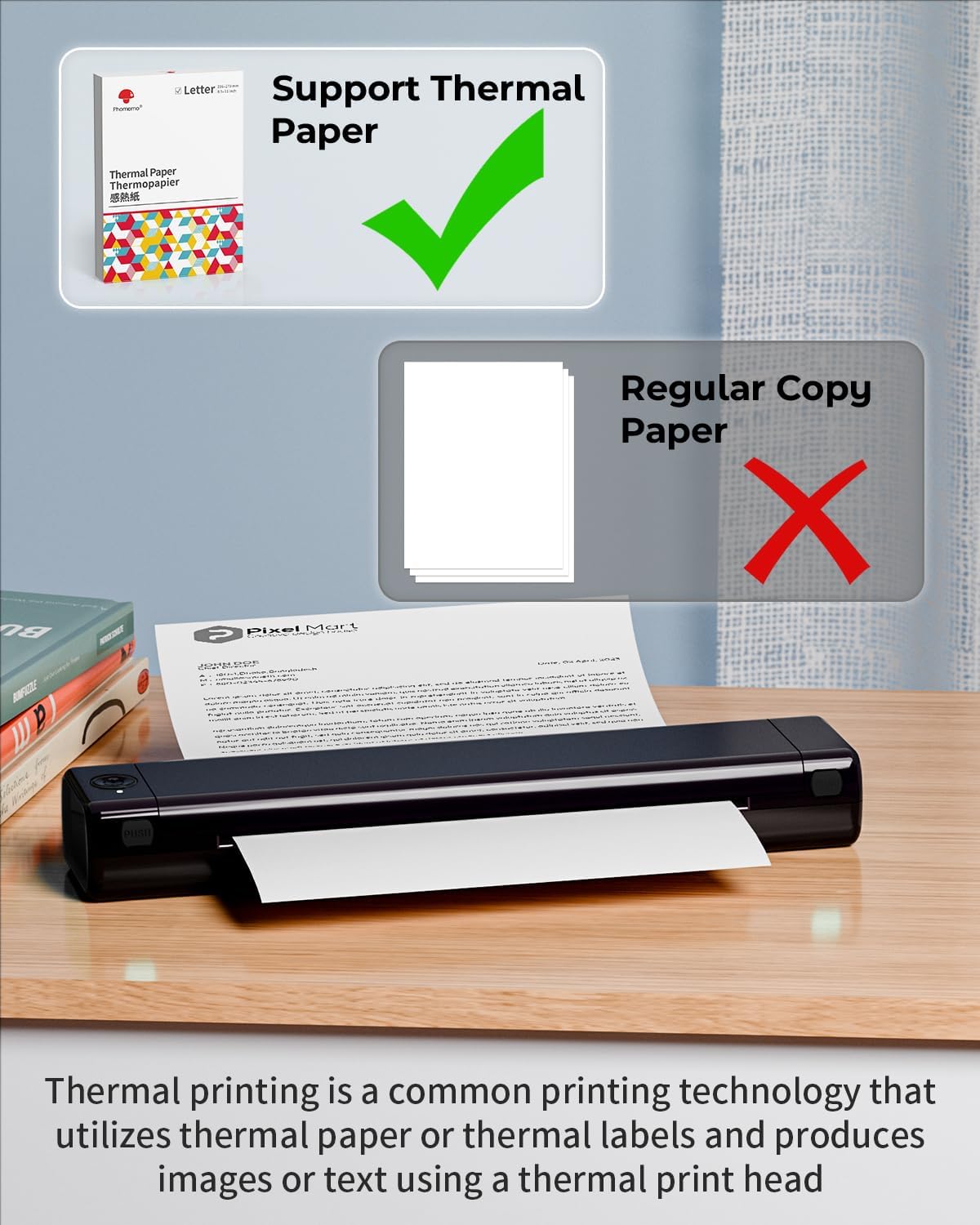 Thumbnail 3 de Phomemo M08F Portable A4 Thermal Printer 📷