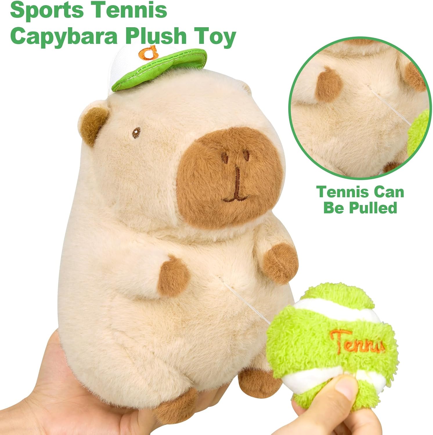 Detalle 2 de Capybara Plüschkissen 25 cm für Kuscheln