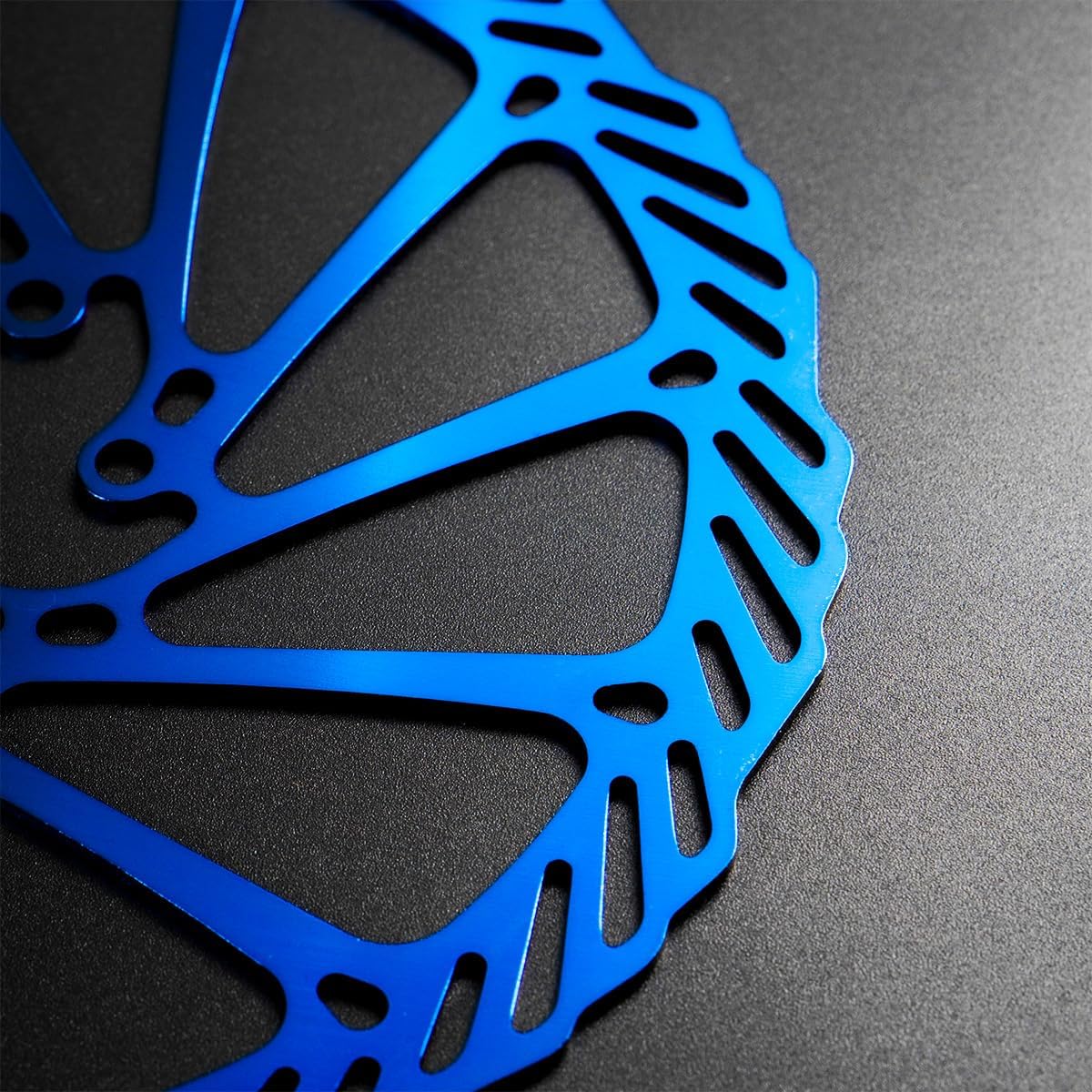Thumbnail 3 de CNCLOL bike disc brake rotor (160mm, 180mm or 203mm) in stainless steel, blue/gold/rainbow finish