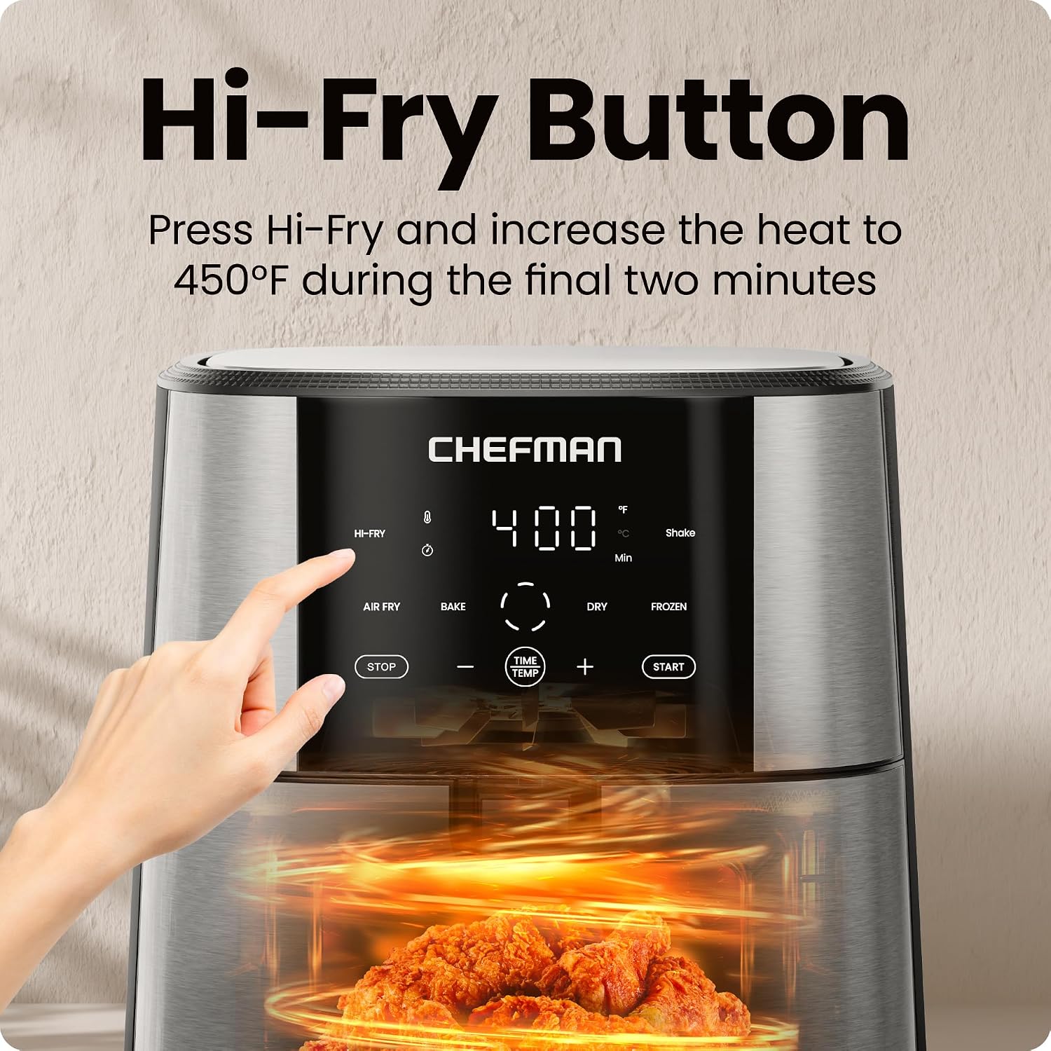 Thumbnail 4 de Chefman TurboFry Touch 8-Qt Air Fryer ⚡