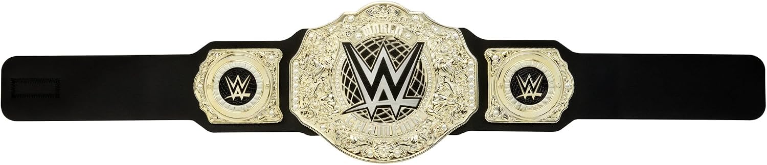 Thumbnail 4 de Mattel WWE HYF18 cintura del World Heavyweight Championship in oro (91+ cm)