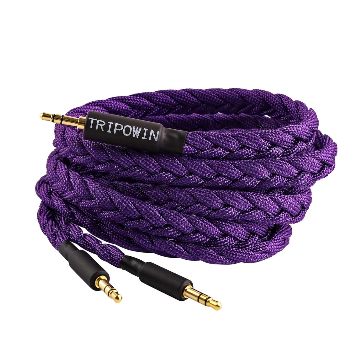 Detalle de Linsoul Tripowin GranVia cavo di ricambio audio OFC 3,5 mm (2 m) per cuffie HE4XX/HE-400i/HE400se