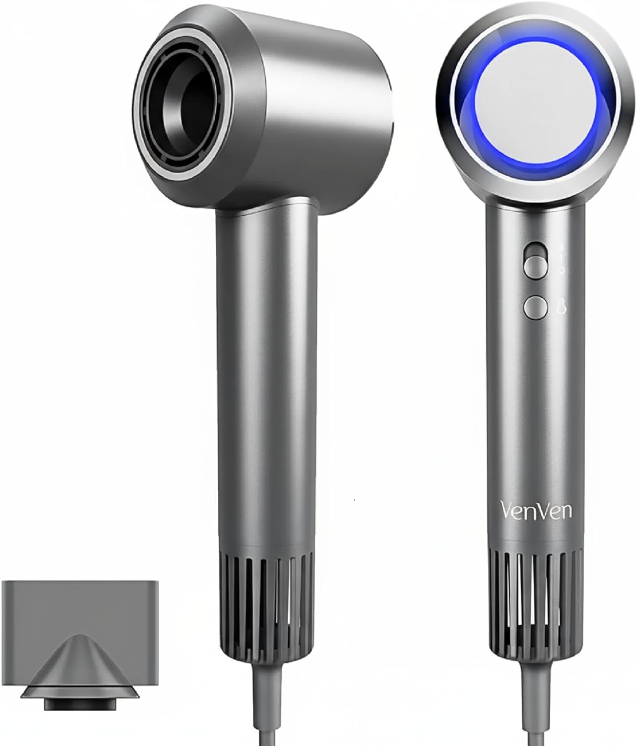 Detalle de 2026 Ionen Föhn & Professioneller Haartrockner – Bürstenloser Motor, 1600 W, magnetische Düsen, 300 Mio. Negative Ionen