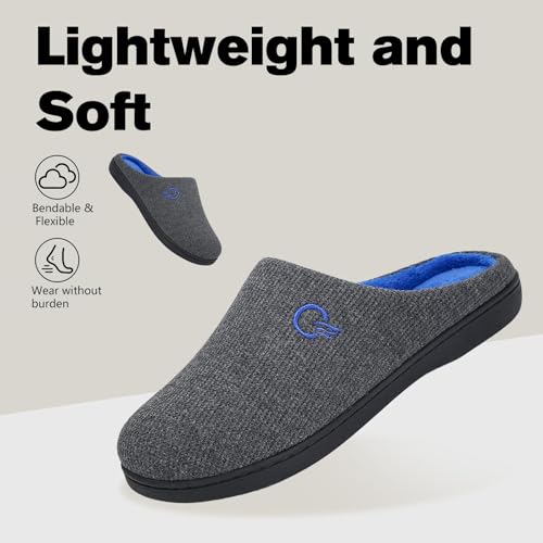 Thumbnail 5 de Mishansha zapatillas de casa para hombre y mujer, gris, talla 42/43