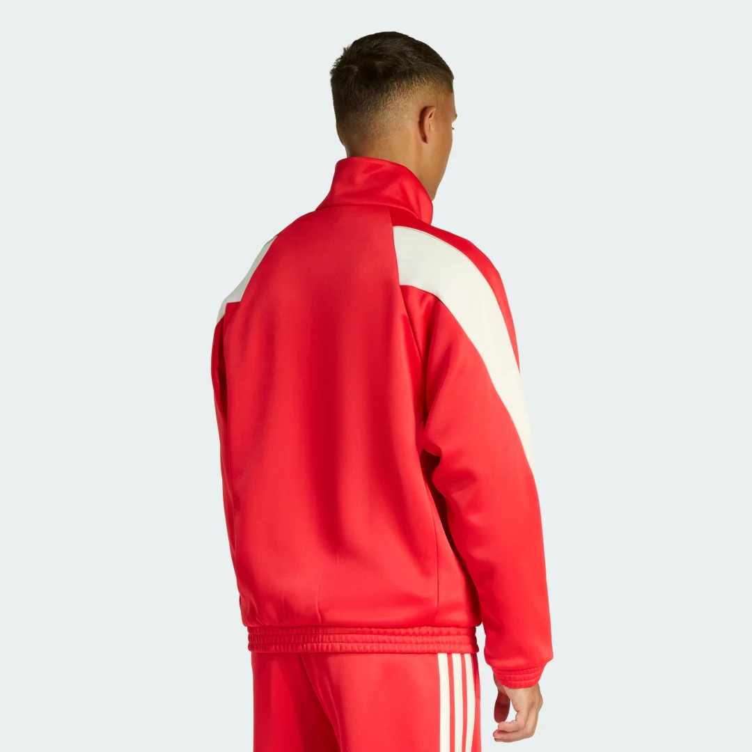 Detalle 2 de Sudadera Stadium de Adidas Rojo