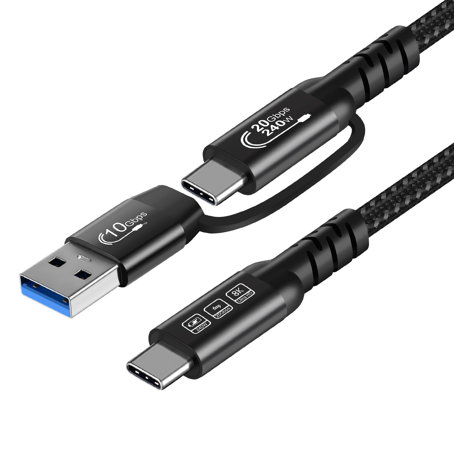 Thumbnail 2 de USB-C-Kabel USB 3.2 Gen 2X2 20 Gbps 240W