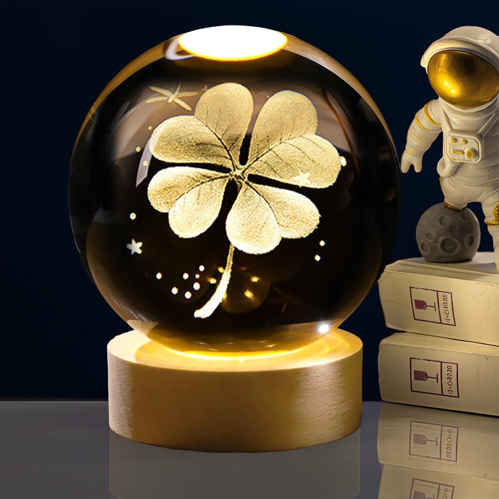 Thumbnail 6 de AMFUN Sfera di Cristallo 3D del Sistema Solare con base a LED