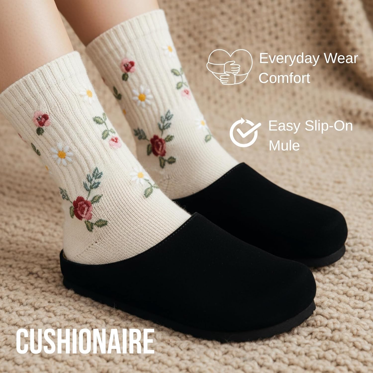 Thumbnail 5 de CUSHIONAIRE Lute Suede Clogs 👡