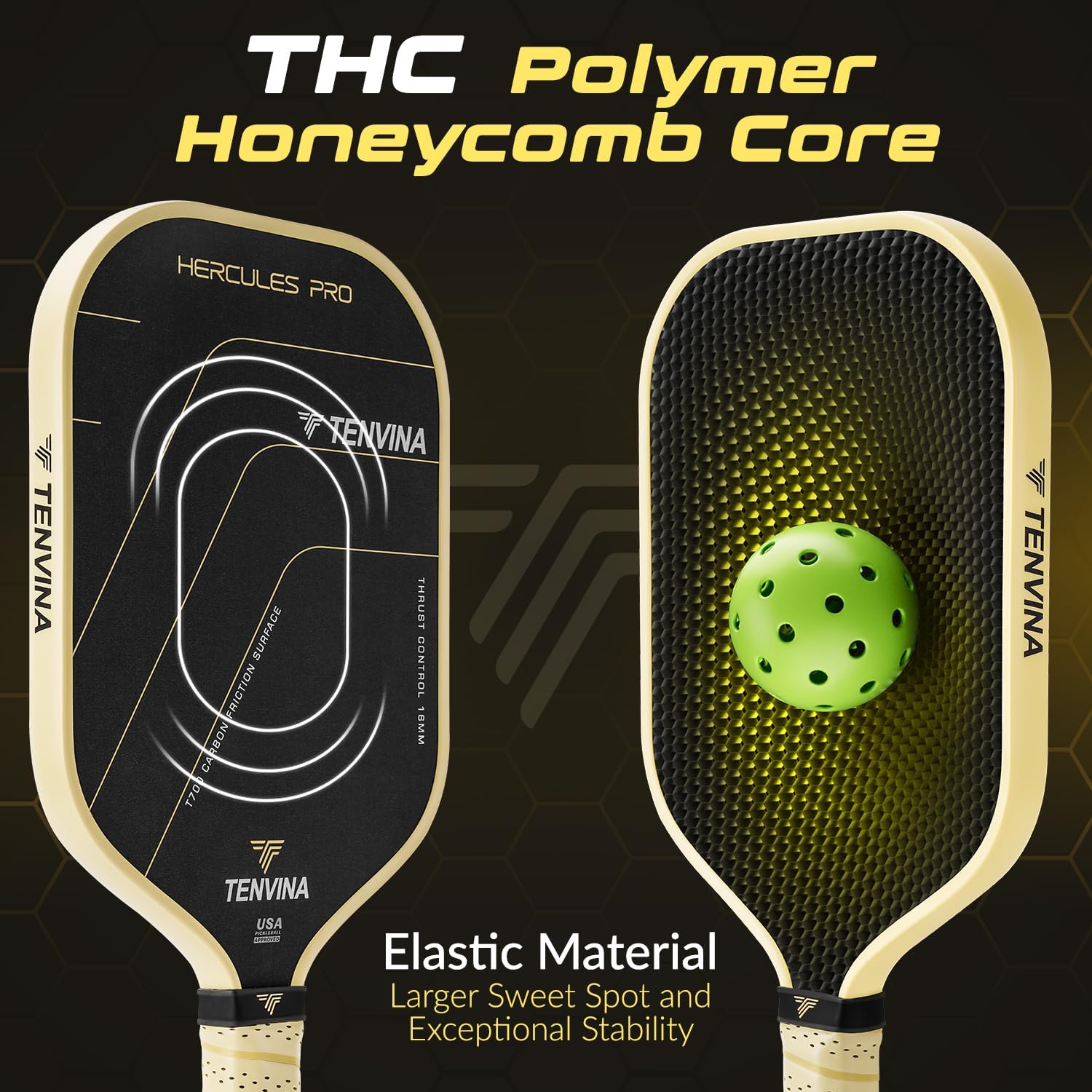 Detalle 2 de TENVINA Pickleball Paddle T700SC Carbon Fiber