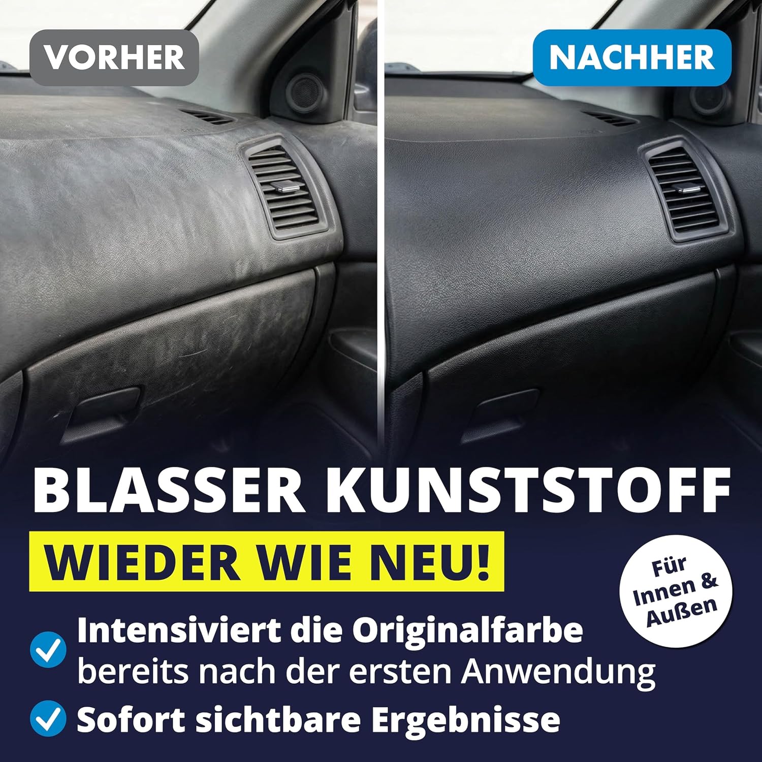 Thumbnail 1 de LICARGO Kunststoffpflege Auto 250 ml – Farbaufrischung mit UV-Schutz für innen & außen