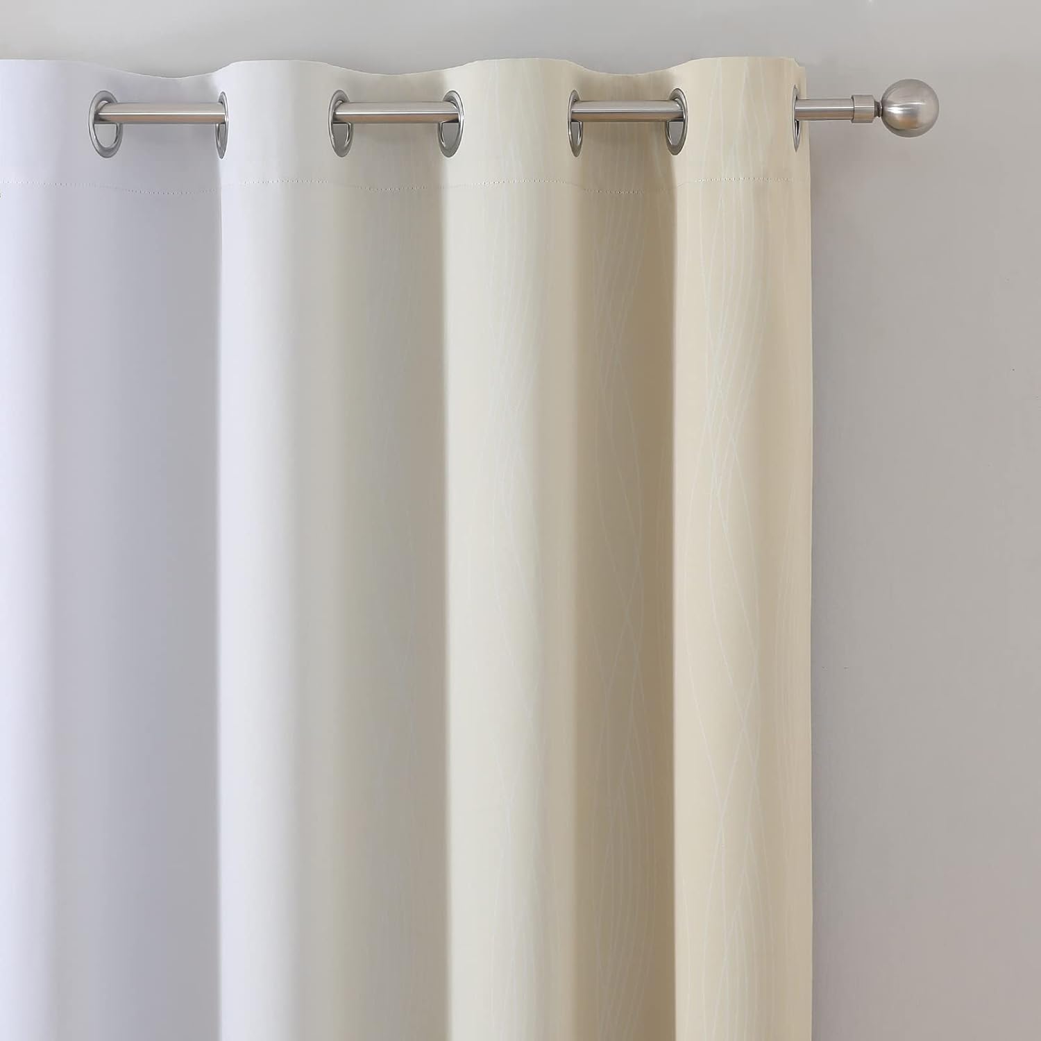 Detalle 2 de Estelar Textiler Blackout Curtains 52 x 84 Inches