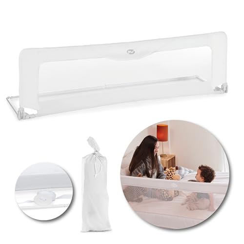 Thumbnail 3 de Ms BabyWorld – Barrera básica para cama infantil, 150 cm, plegable y portátil
