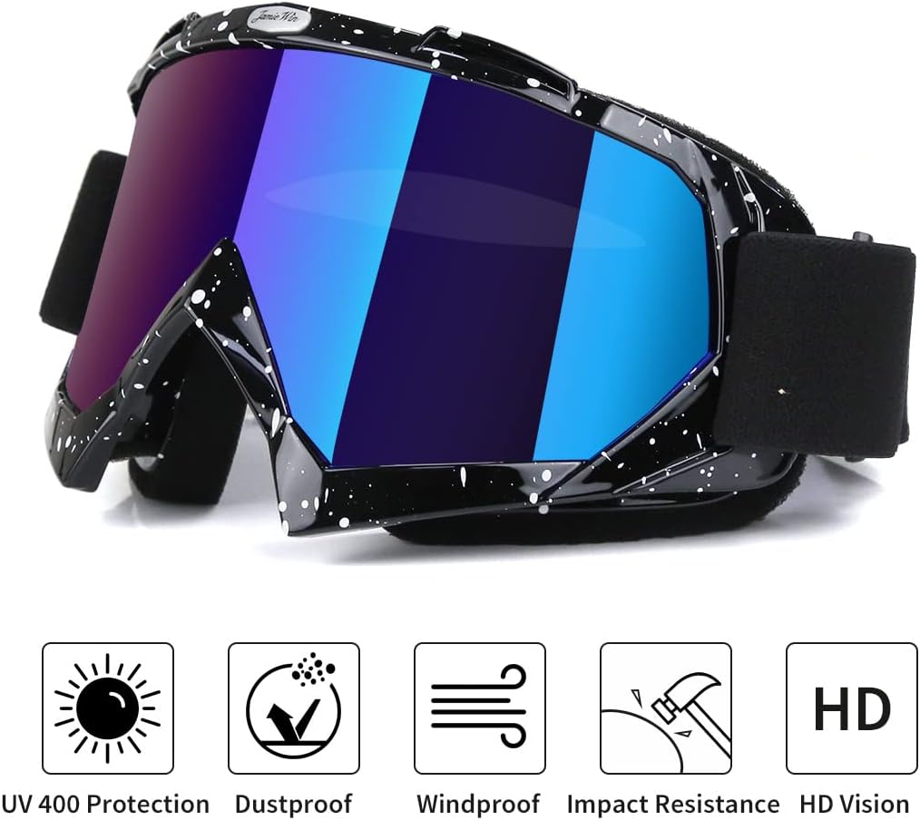 Thumbnail 2 de JAMIEWIN ATV Goggles: Anti-Fog, Dustproof Protection for Dirt Bikes and Off-Road Riding