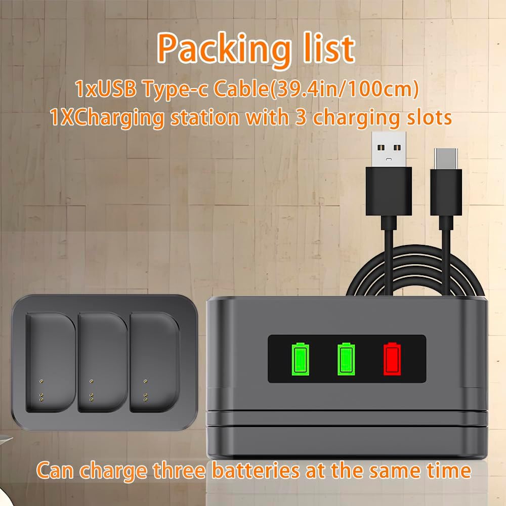 Detalle de Ring 3-Slot battery charger dock