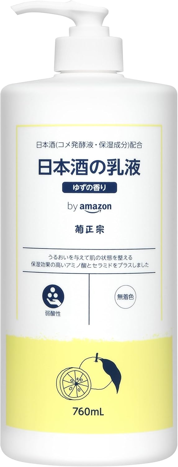 Detalle de by Amazon 菊正宗 日本酒の乳液 ゆずの香り 760mL|アミノ酸・セラミド配合