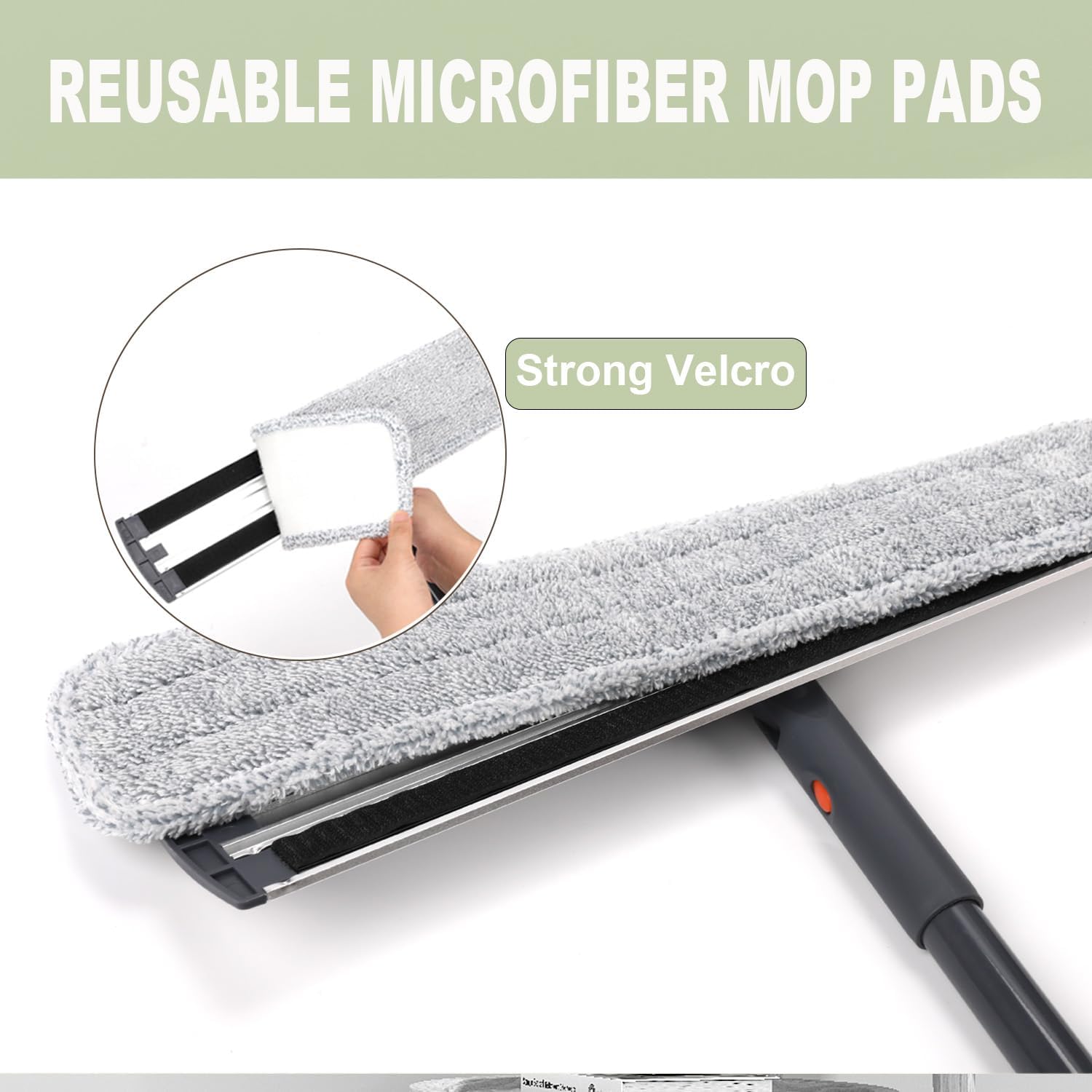 Detalle 2 de Microfibre flat mop, 18-inch