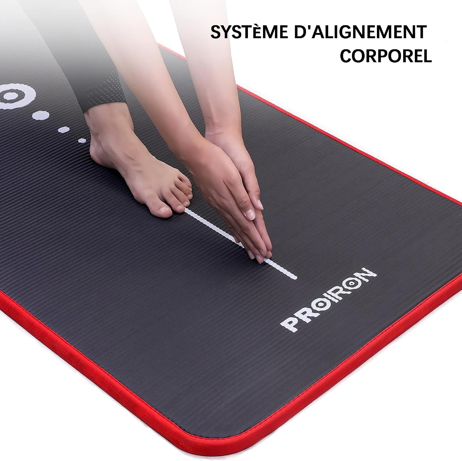 Detalle de PROIRON Tapis de Yoga Epais 10MM – Antidérapant, 183 × 66 cm