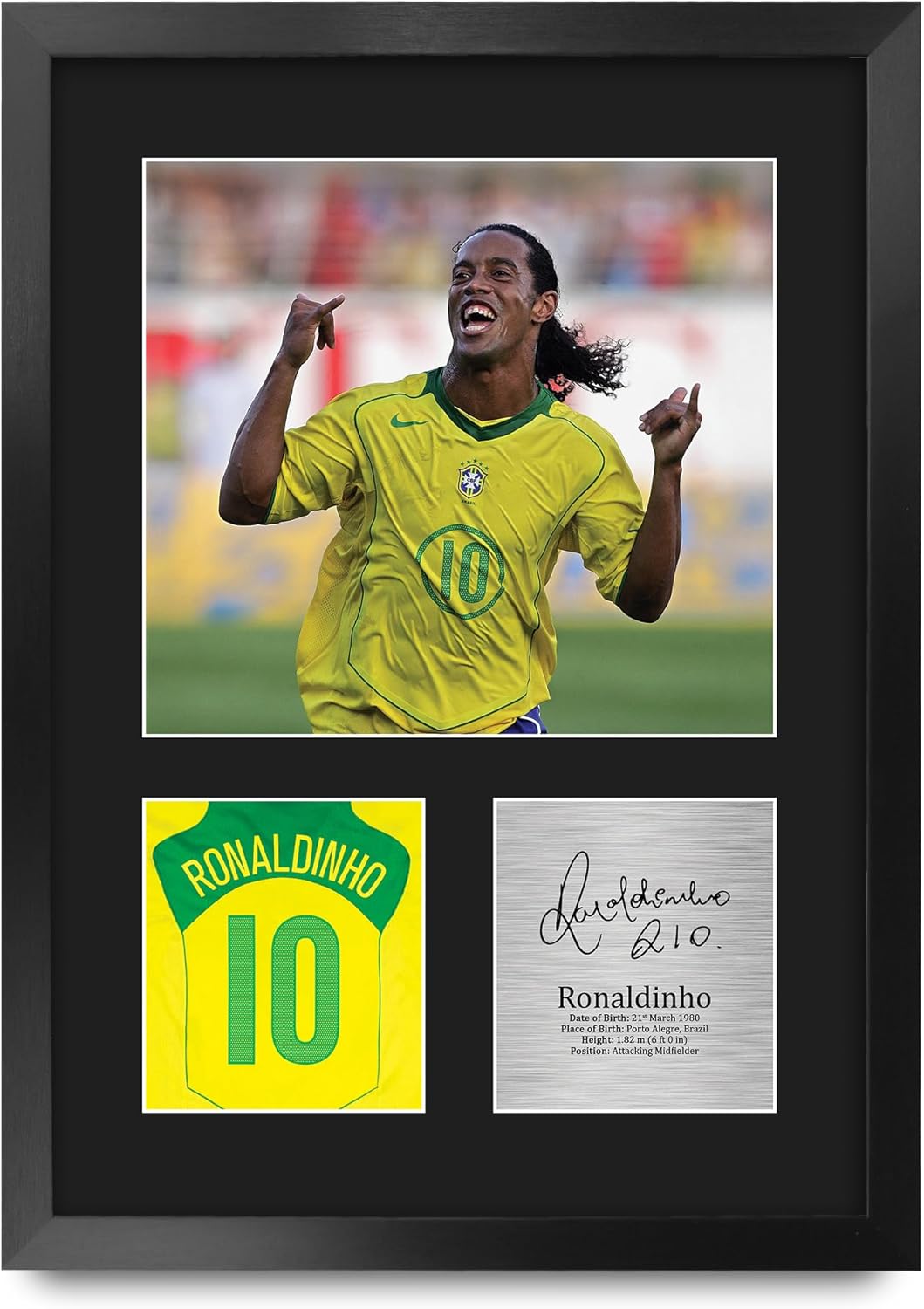 Thumbnail 4 de Ronaldinho Signed Autograph Printed Photo – A4 Portrait