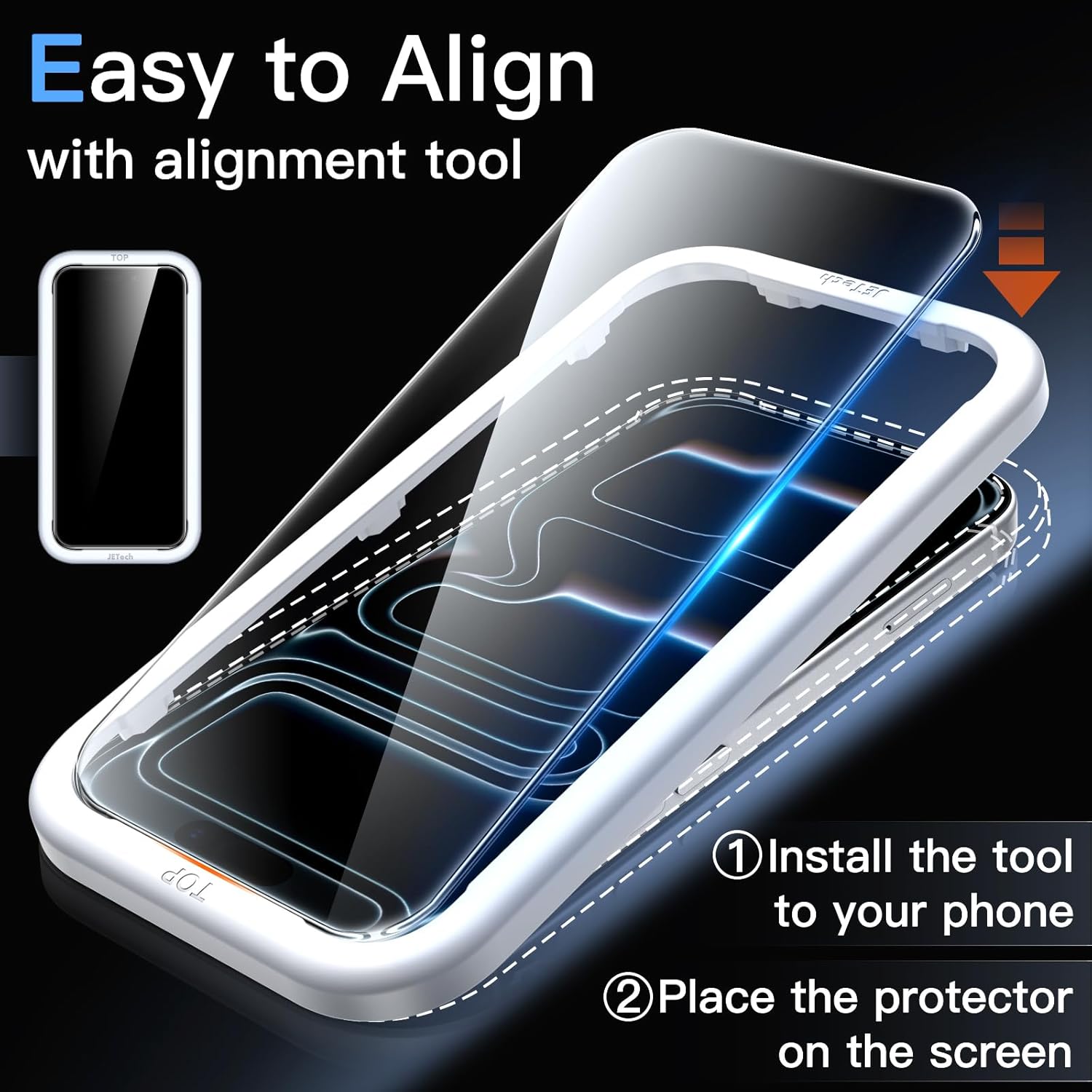Thumbnail 3 de JETech Screen Protector for iPhone 17 Pro Max ⚙
