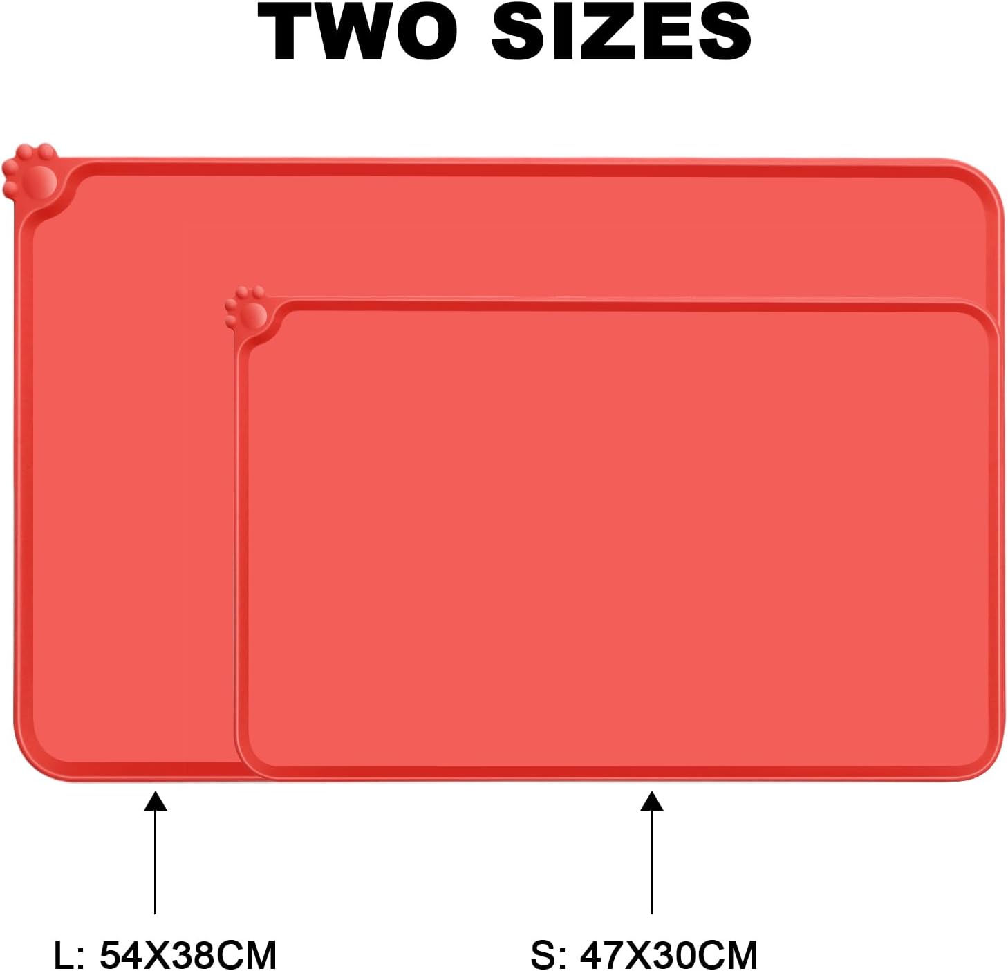 Detalle 2 de MOACC Dog Food Mat: 54 x 38 cm Silicone Feeding Mat for Dogs and Cats