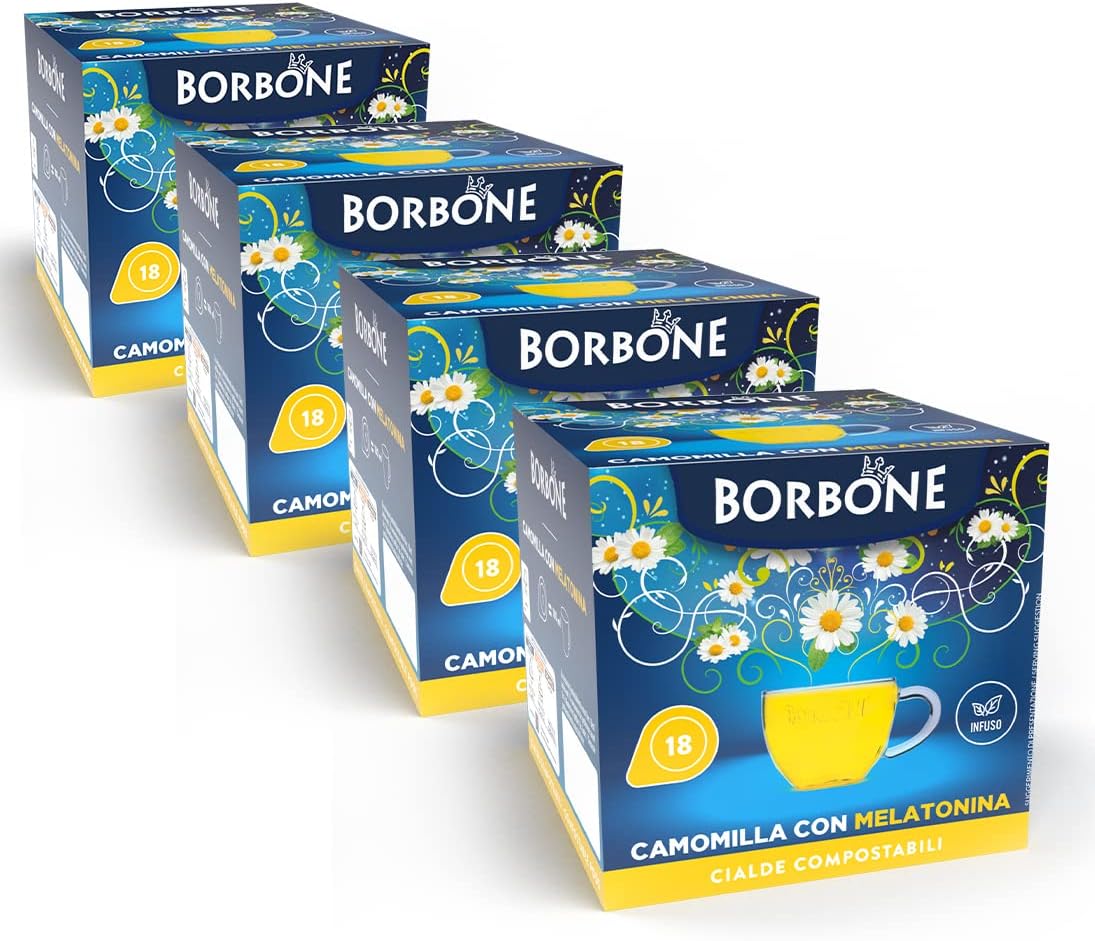Thumbnail 1 de Caffè Borbone Manzanilla con Melatonina ☕ 72 Cápsulas Papel