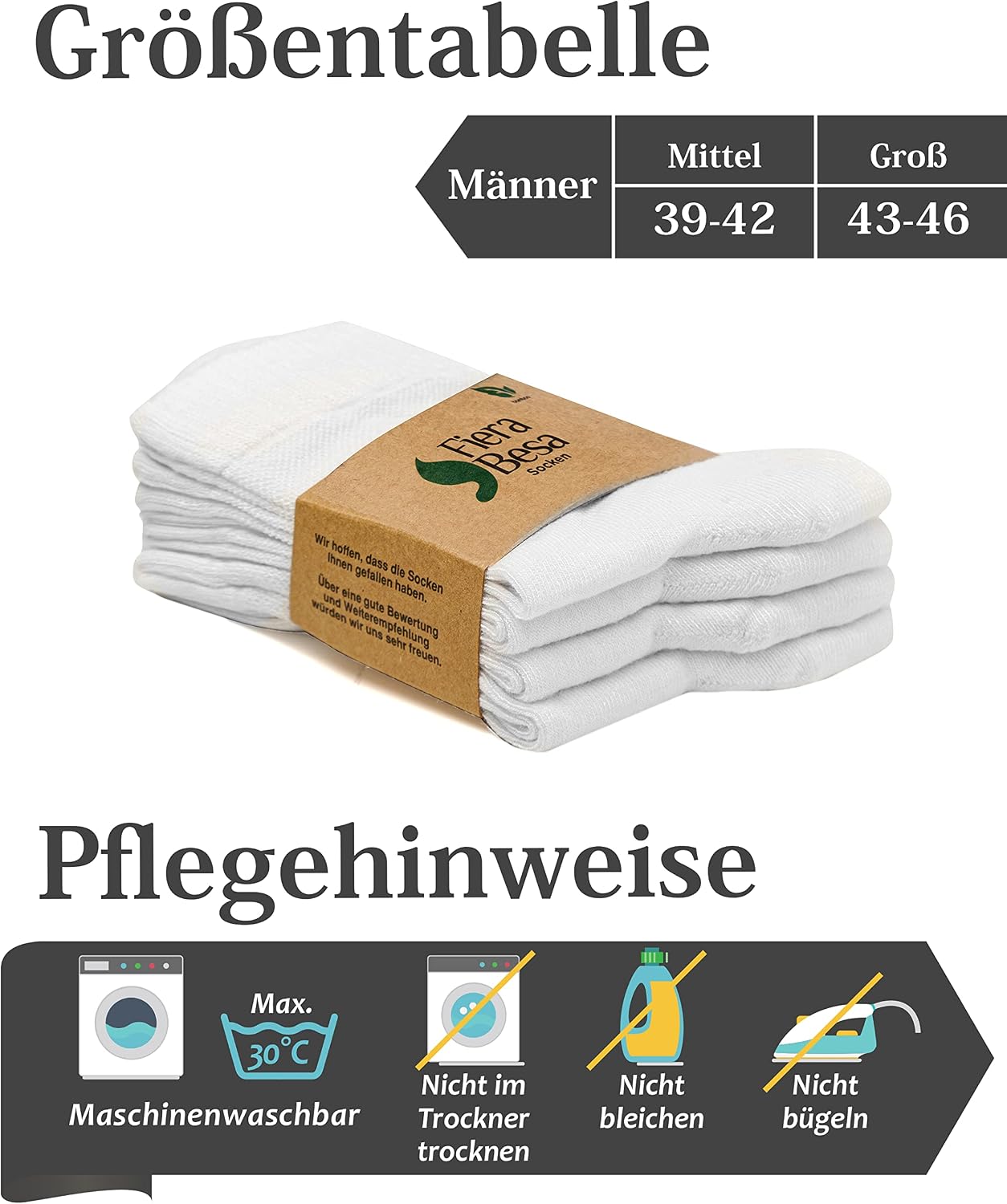 Thumbnail 4 de Fiera Besa Diabetikersocken Herren 39-46