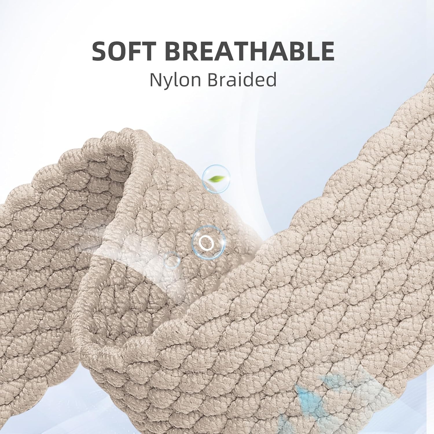 Thumbnail 2 de Oielai Braided Strap for Apple Watch: Adjustable Elastic Nylon Band for All Sizes