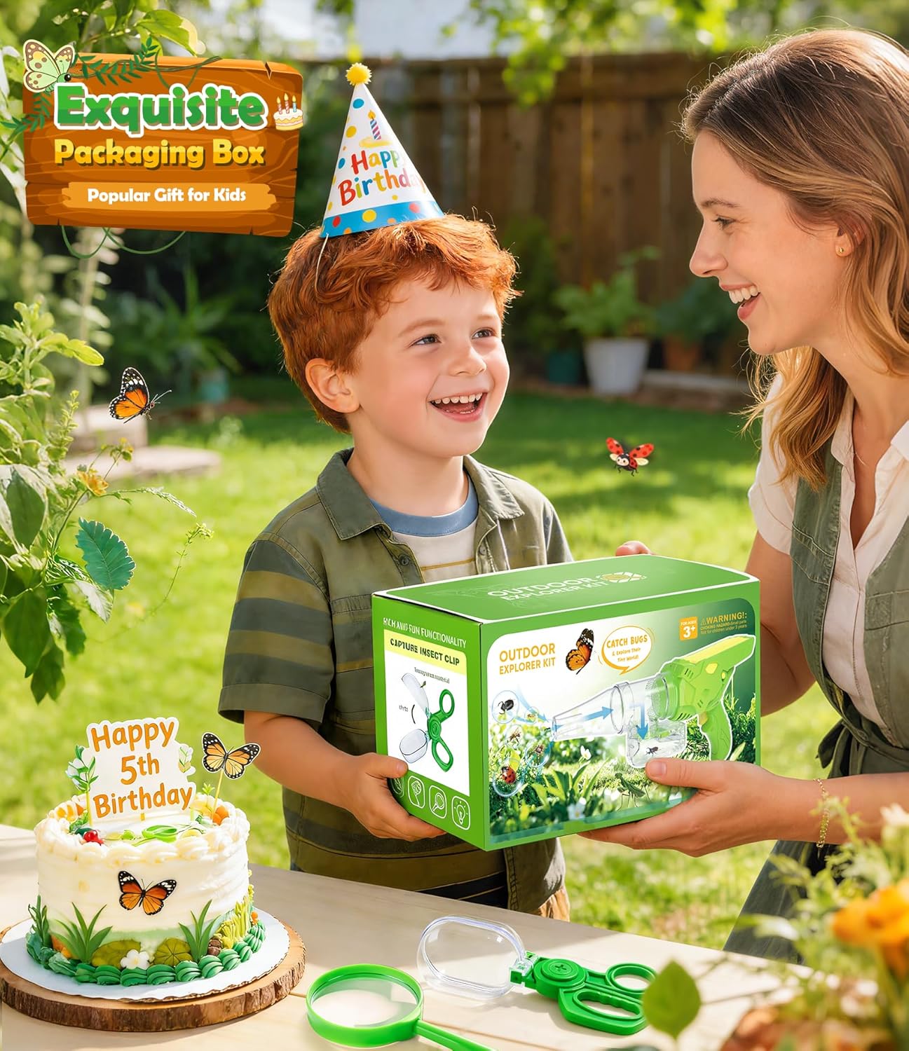 Thumbnail 5 de SOLIEHOO Bug Catcher Kit for Kids (3-12): 17W Vacuum, Magnifier Box, Net, Tweezers & LED Light