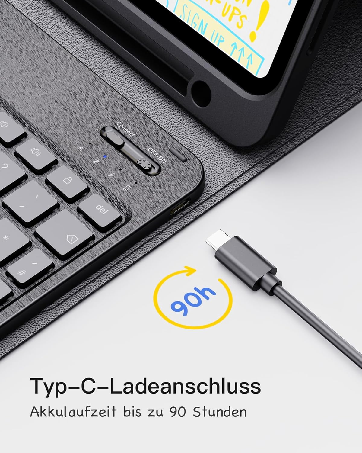 Thumbnail 5 de Inateck Classic KB04002 Tastatur Hülle 11 Zoll ⌨