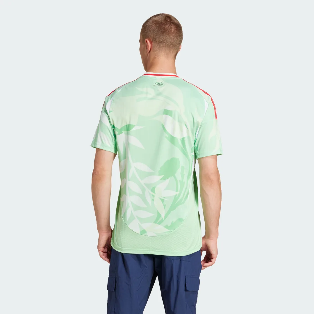 Detalle de Camiseta segunda equipación selección femenina Italia 25 de Adidas - verde