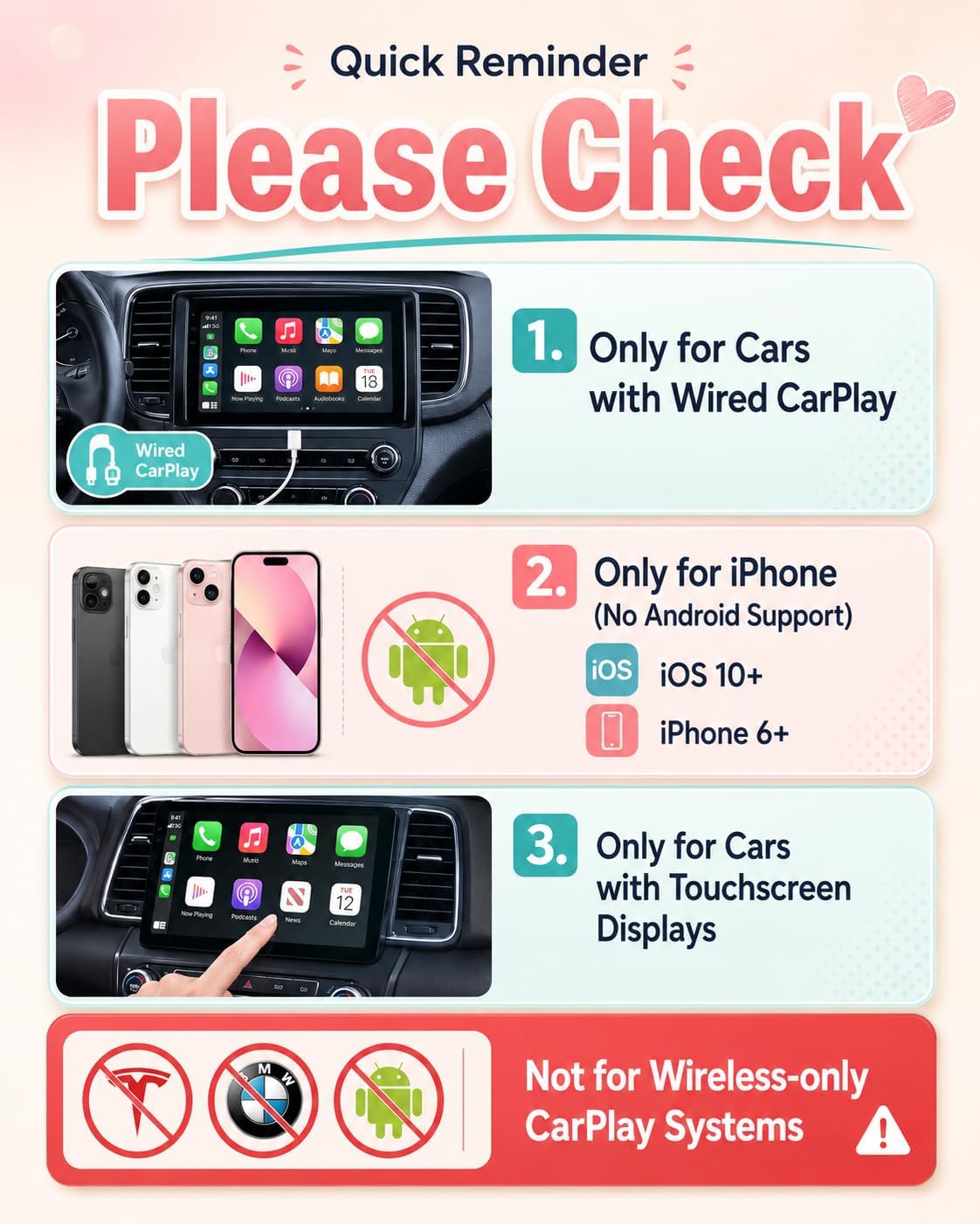 Detalle 2 de OTTOCAST Baby Car Camera for Wired CarPlay, 1080p, 150° View