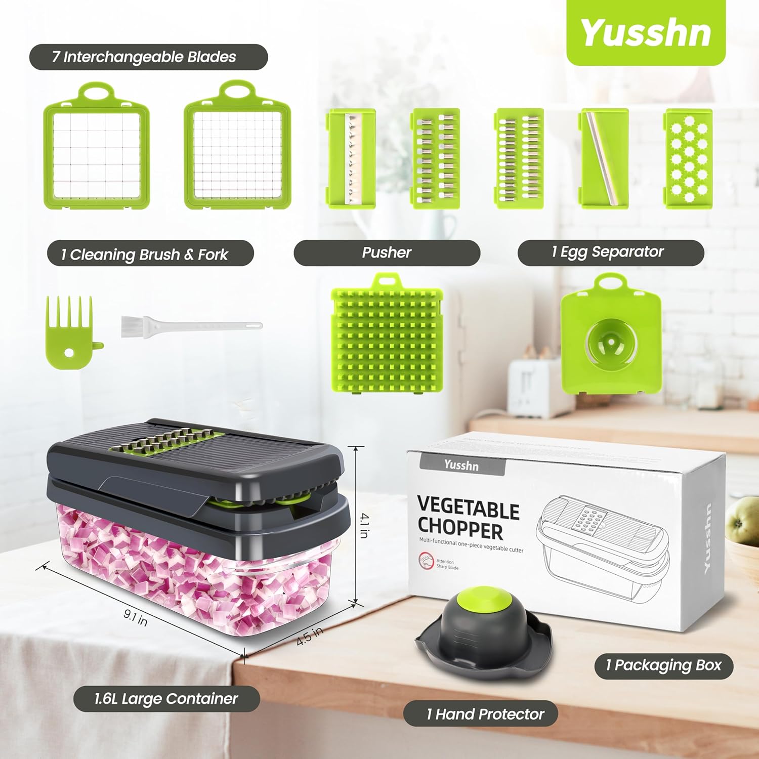Thumbnail 1 de Yusshn 12-in-1 Vegetable Chopper
