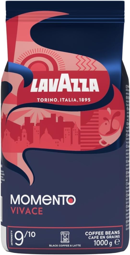 Detalle de Lavazza Momento Vivace – Café en grains 1 kg pour machines automatiques