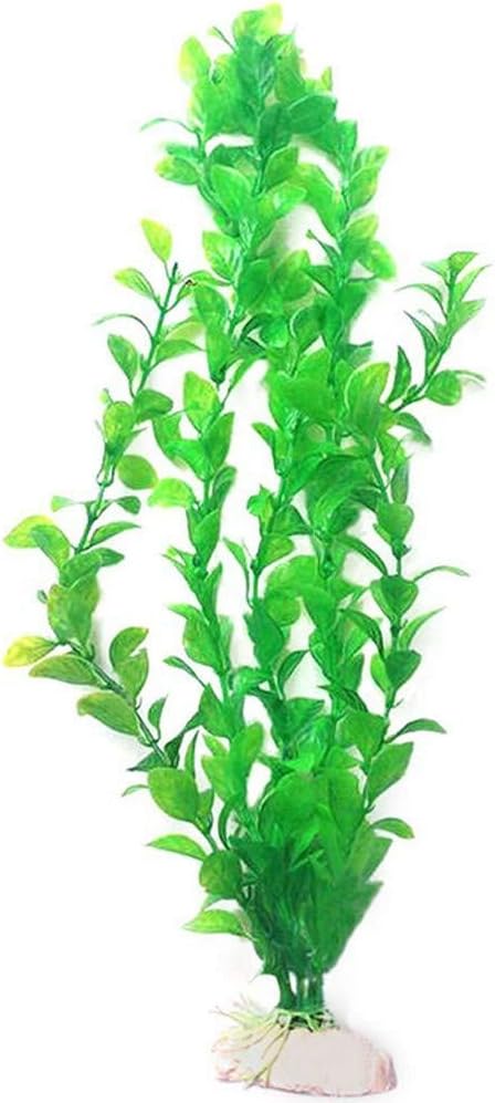 Detalle de MaoNativey 3 Pack Long Artificial Aquarium Plants – Bendable 25cm Plastic Green Decor for Freshwater Tanks