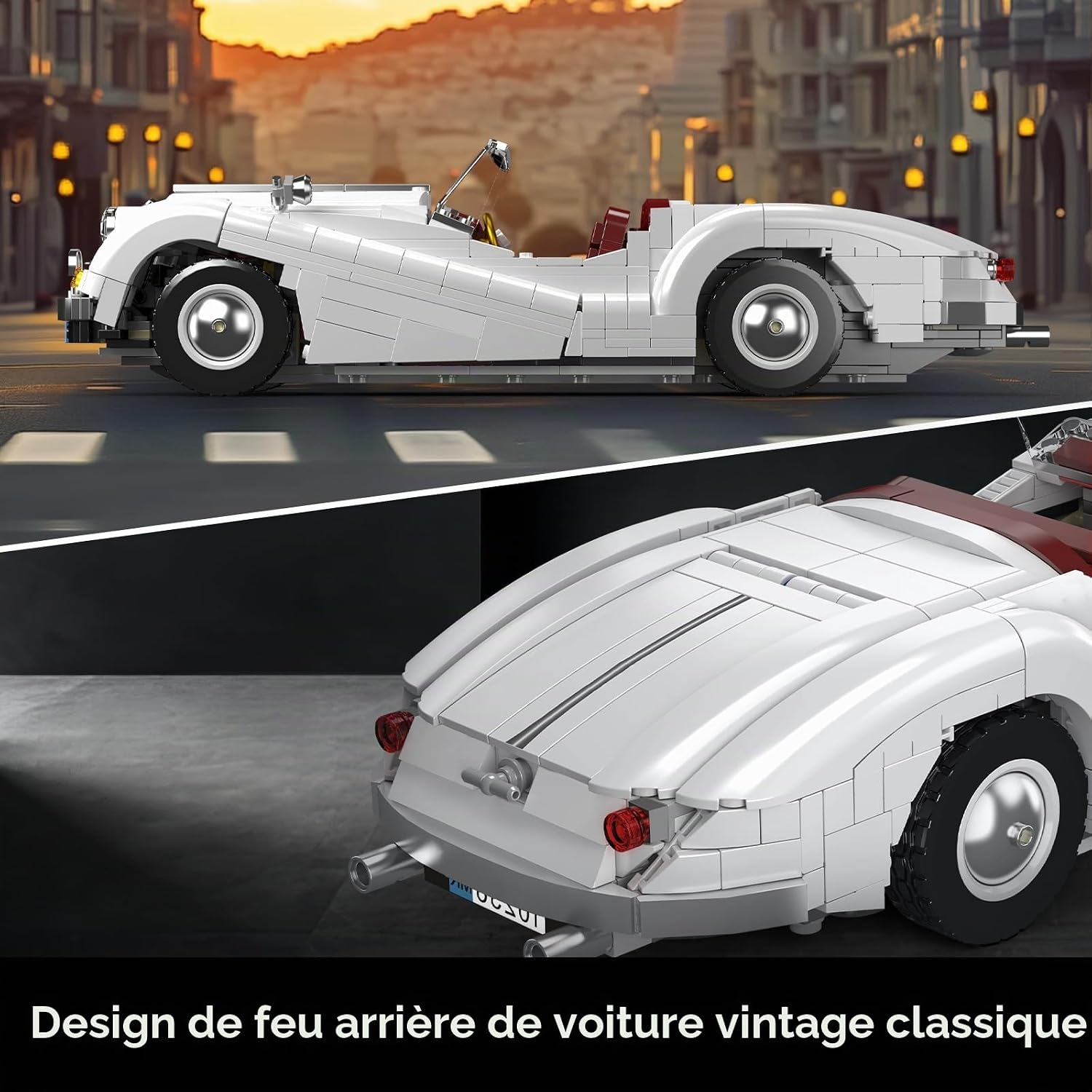Thumbnail 4 de Mould King 10236 bouwpakket sportwagen, 1.302 onderdelen, statisch klassiek model