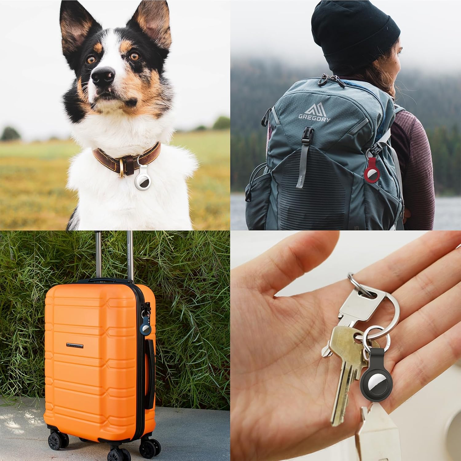 Thumbnail 6 de AirTag Holder Case Keychain 8 Pack — Shockproof Silicone Cover for 1st & 2nd Gen AirTag