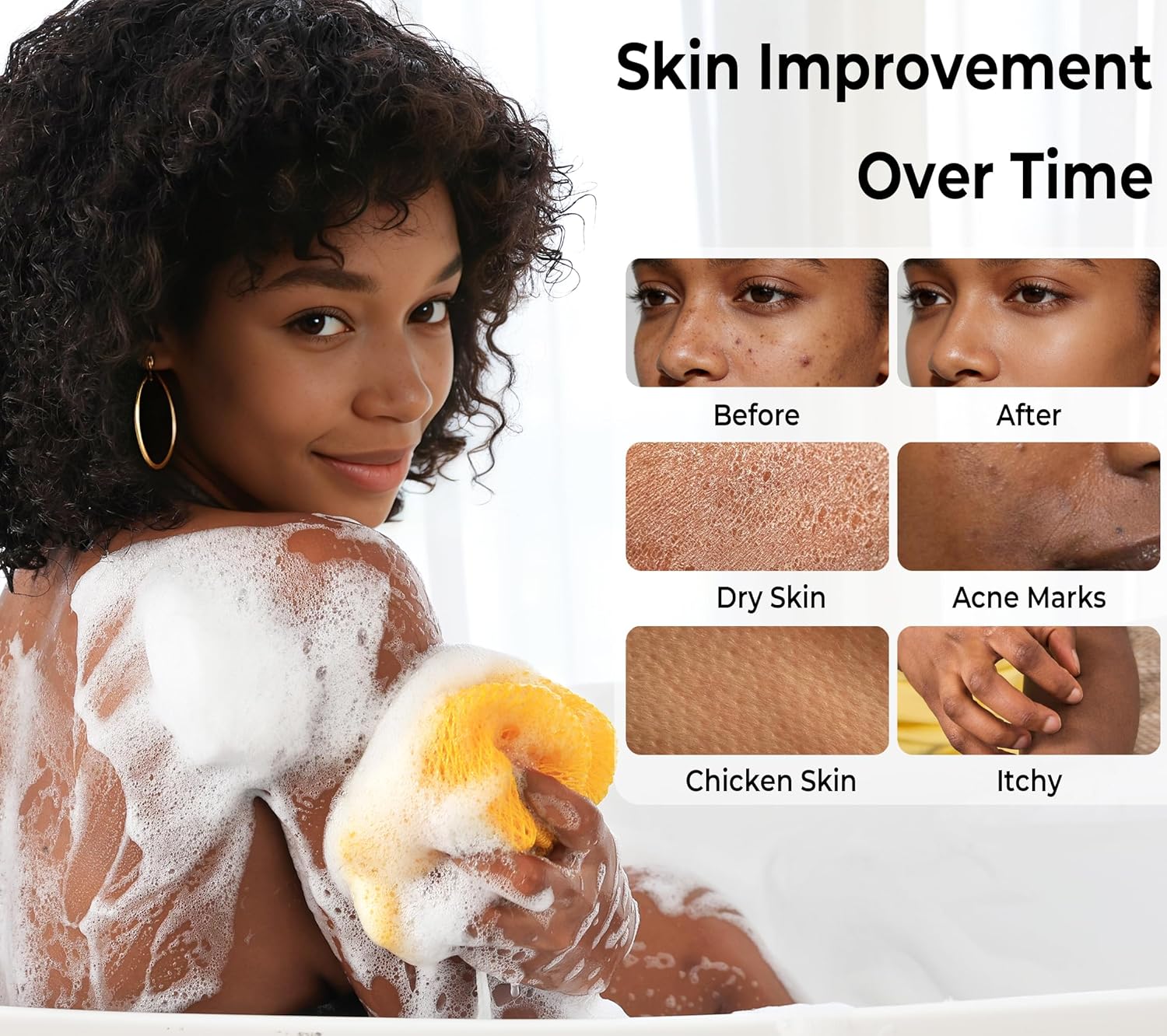 Detalle de Real African Net Sponge 2-pack exfoliating sponges