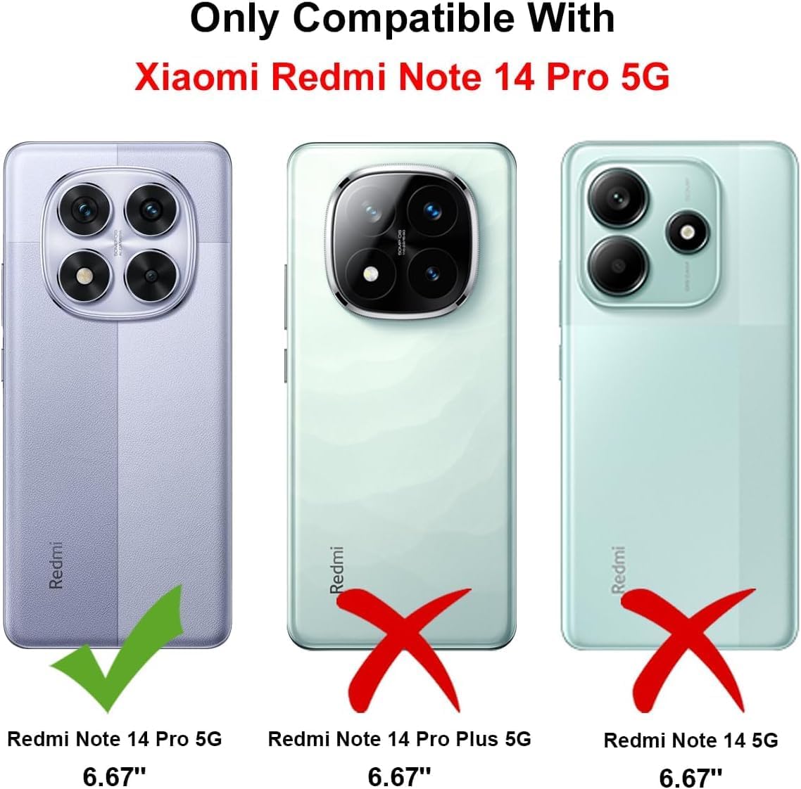 Thumbnail 4 de XTCASE Cover Magnetica per Xiaomi Redmi Note 14 Pro 5G/Poco X7 5G – Custodia Traslucida Opaca in TPU con Protezione Antiurto