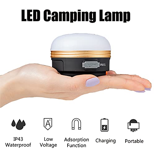 Detalle de Yizhet Camping Lights, 2 Pcs Camping Lantern & Power Bank USB Rechargeable