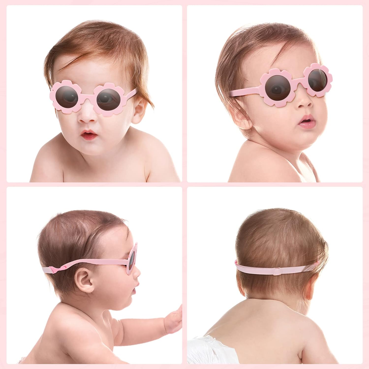 Thumbnail 4 de Hifot baby sunglasses with strap – cute flower polarised sunglasses with UV400 protection (0–24 months)