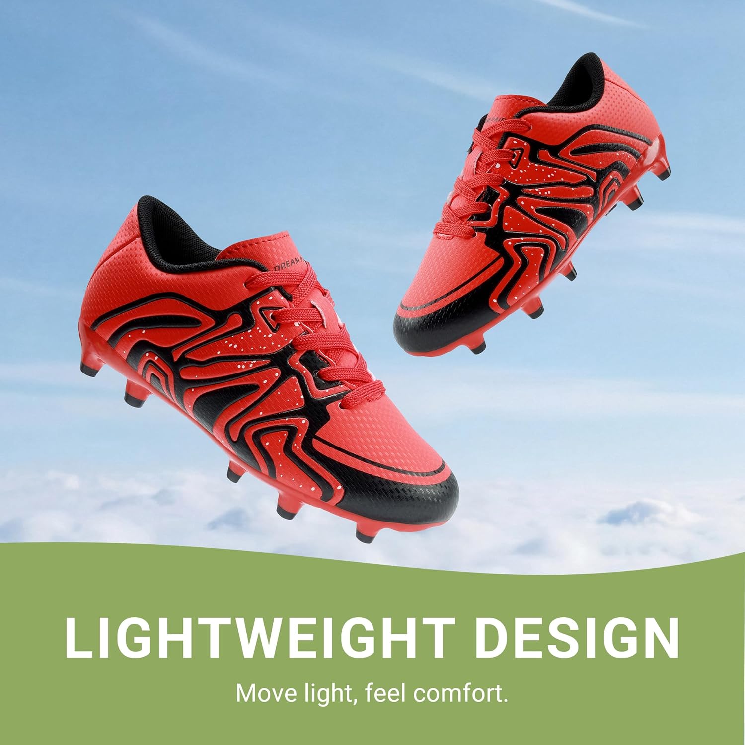 Detalle de DREAM PAIRS Youth Firm Ground Soccer Cleats (Boys & Girls) for Outdoor Training