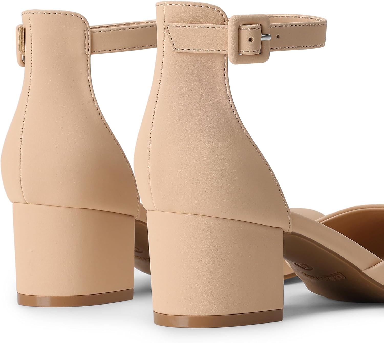 Thumbnail 5 de DREAM PAIRS Women's Closed Round Toe Low Block Heel Ankle Strap Pumps