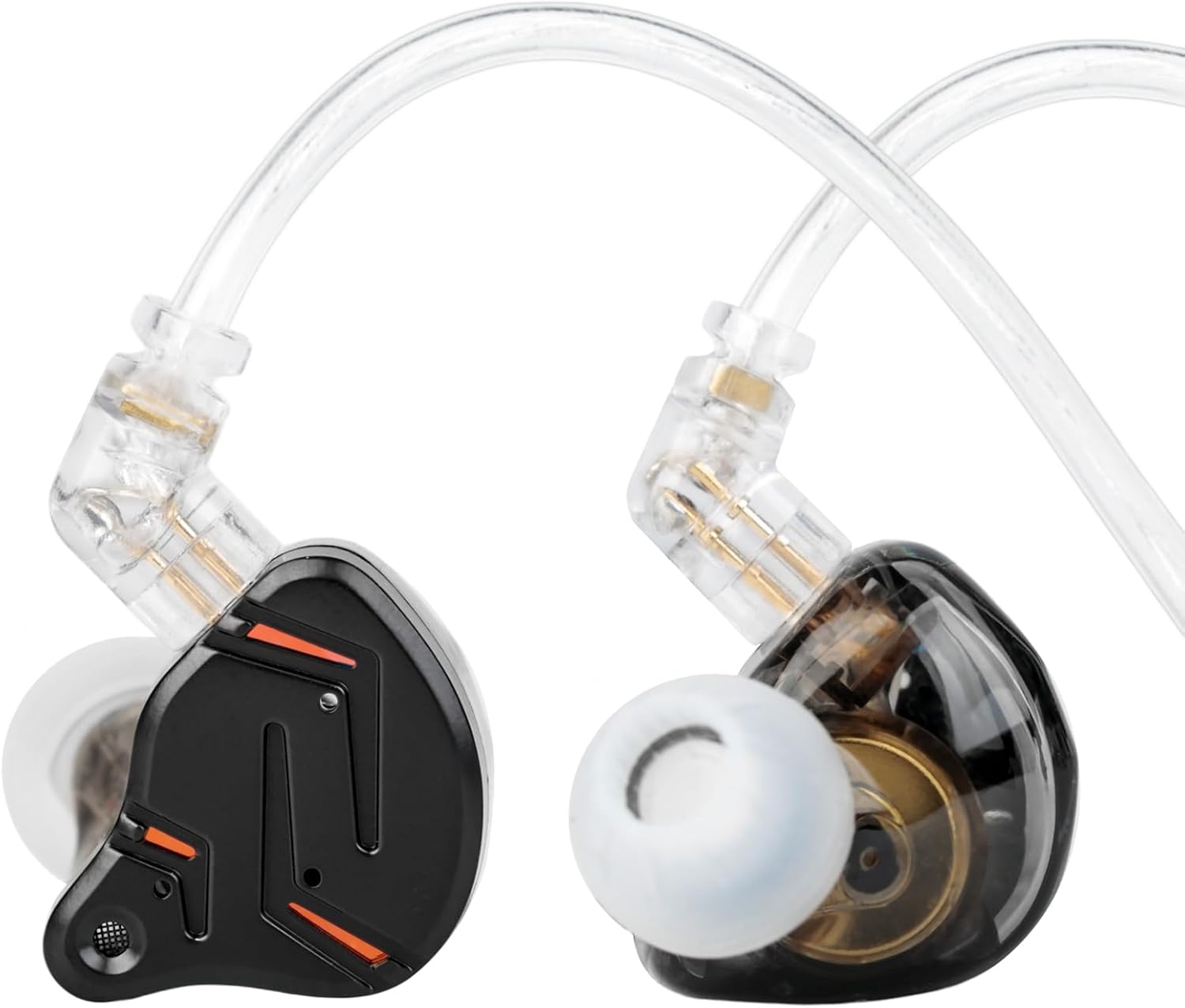 Detalle de KZ ZST PRO X 有線インイヤーモニターイヤホン 1BA+1DDハイブリッド、着脱式ケーブル、ブラックゴールド