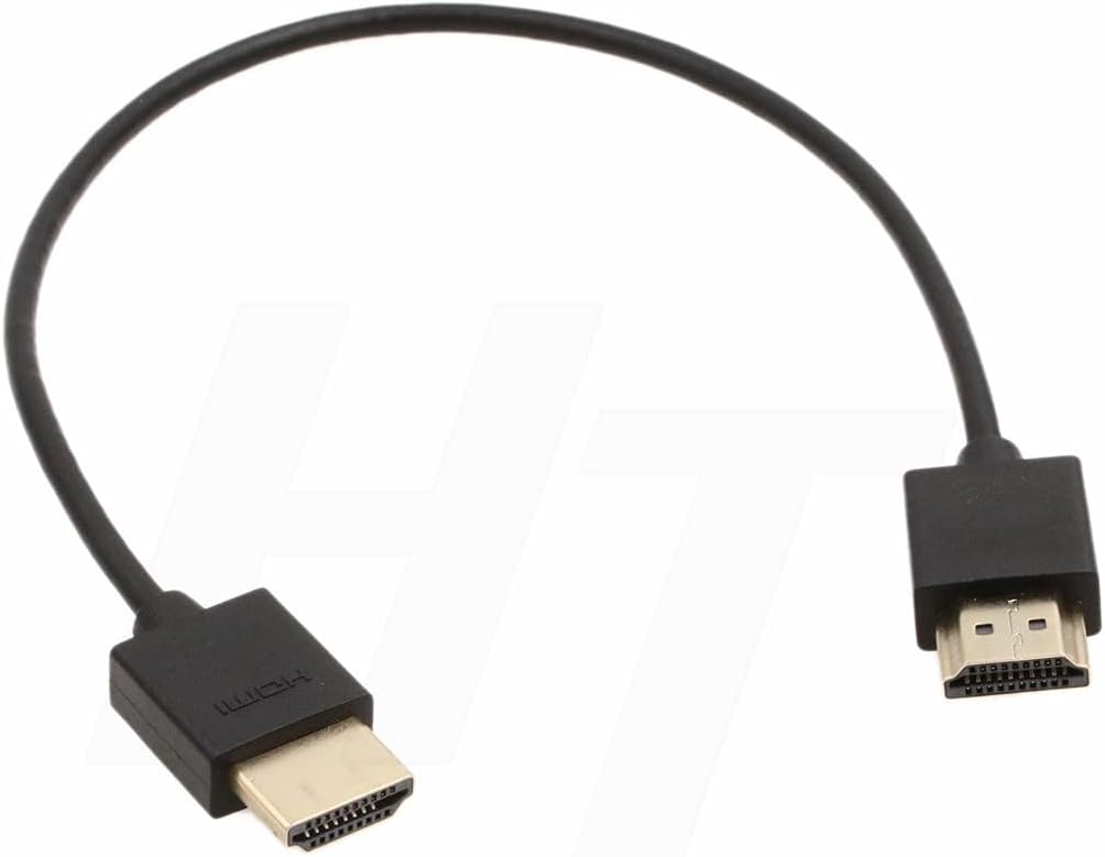 Detalle de HangTon Thin Soft HDMI to HDMI 2.0 4K Cable (30cm) for ZCAM E2 F6 and More
